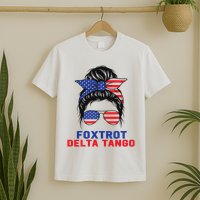 Messy Bun Foxtrots Deltas Tangos Bear Foxtrots Deltas Tango T-Shirt