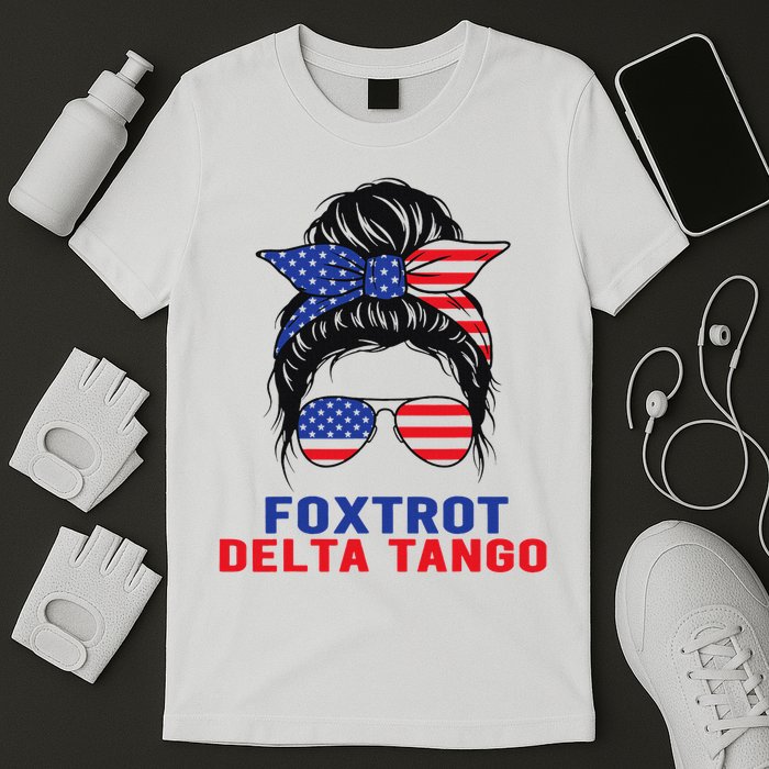 Messy Bun Foxtrots Deltas Tangos Bear Foxtrots Deltas Tango T-Shirt