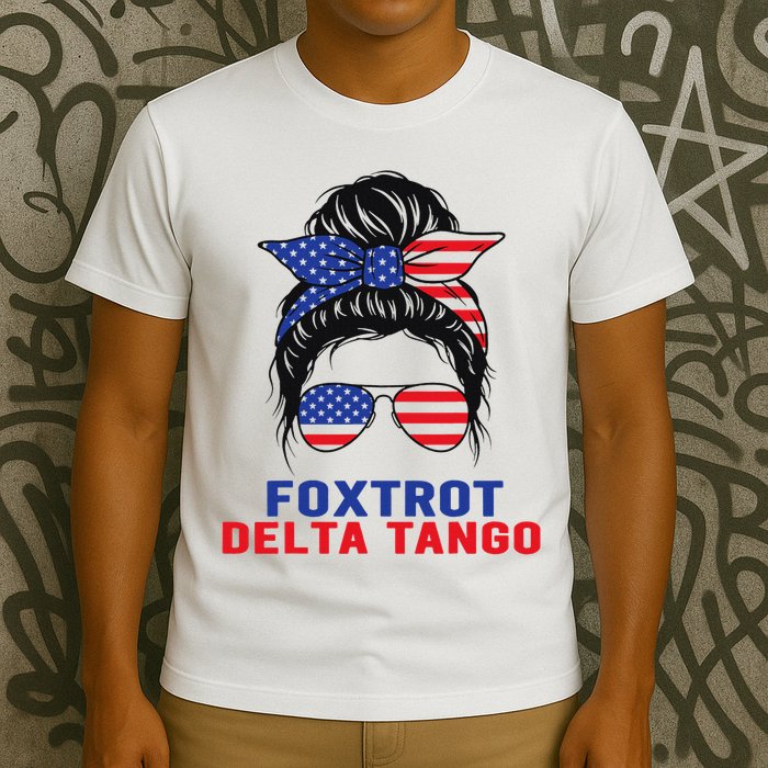Messy Bun Foxtrots Deltas Tangos Bear Foxtrots Deltas Tango T-Shirt