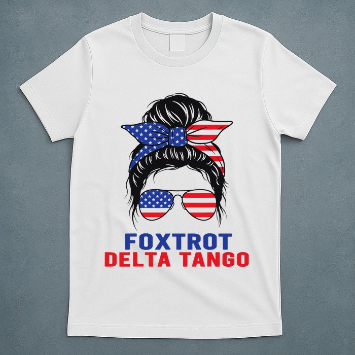 Messy Bun Foxtrots Deltas Tangos Bear Foxtrots Deltas Tango T-Shirt
