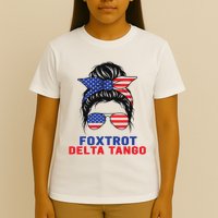 Messy Bun Foxtrots Deltas Tangos Bear Foxtrots Deltas Tango T-Shirt