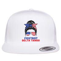 Messy Bun Foxtrots Deltas Tangos Bear Foxtrots Deltas Tango Flat Bill Trucker Hat