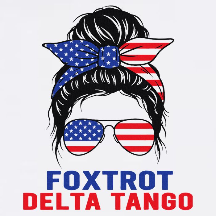 Messy Bun Foxtrots Deltas Tangos Bear Foxtrots Deltas Tango Flat Bill Trucker Hat