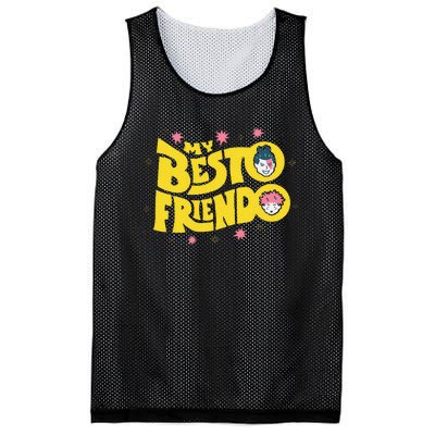 My Besto Friendo Kawaii Anime Saying Art Mesh Reversible Basketball Jersey Tank