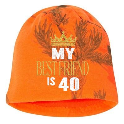 My Best Friend Is 40 Years Old 40th Birthday Party Matching Kati - Camo Knit Beanie