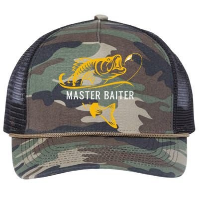 Master Baiter Funny Fishing Retro Rope Trucker Hat Cap