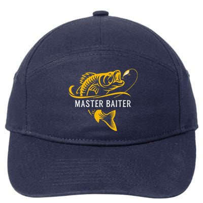 Master Baiter Funny Fishing 7-Panel Snapback Hat