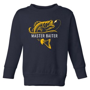 Master Baiter Funny Fishing Toddler Sweatshirt