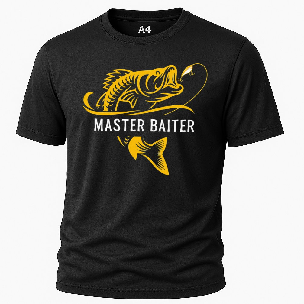Master Baiter Funny Fishing Cooling Performance Crew T-Shirt