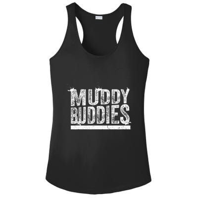 Muddy Buddies Funny Mud Runner Mudder Mud Team Ladies PosiCharge Competitor Racerback Tank