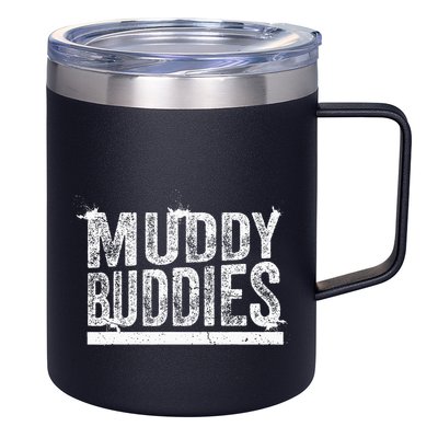 Muddy Buddies Funny Mud Runner Mudder Mud Team 12oz Stainless Steel Coffee Mug