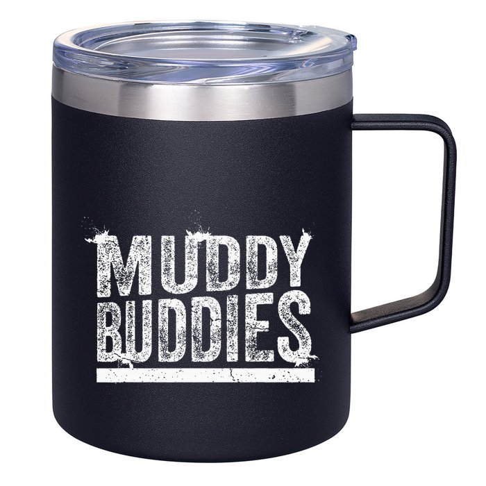 Muddy Buddies Funny Mud Runner Mudder Mud Team 12oz Stainless Steel Coffee Mug