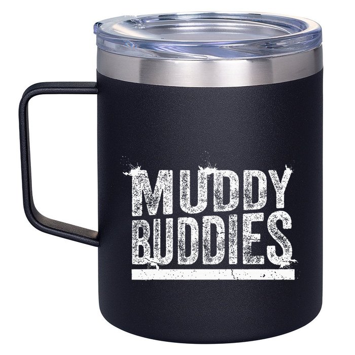 Muddy Buddies Funny Mud Runner Mudder Mud Team 12oz Stainless Steel Coffee Mug