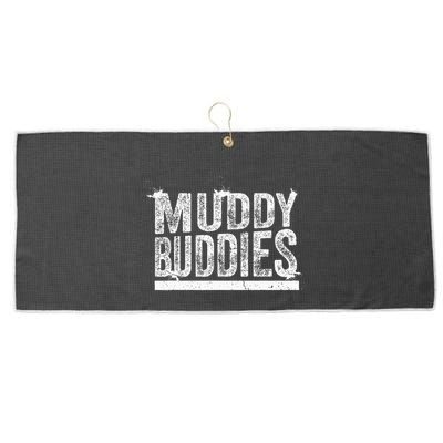 Muddy Buddies Funny Mud Runner Mudder Mud Team Large Microfiber Waffle Golf Towel