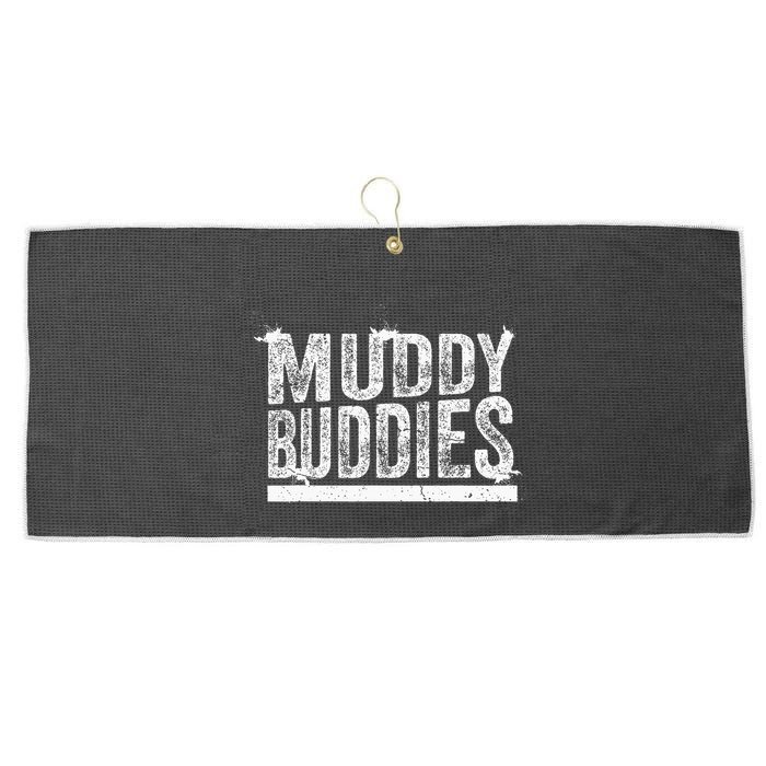 Muddy Buddies Funny Mud Runner Mudder Mud Team Large Microfiber Waffle Golf Towel