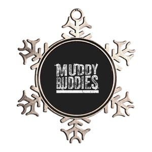 Muddy Buddies Funny Mud Runner Mudder Mud Team Metallic Star Ornament