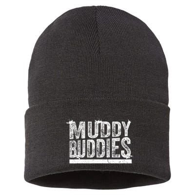 Muddy Buddies Funny Mud Runner Mudder Mud Team Sustainable Knit Beanie