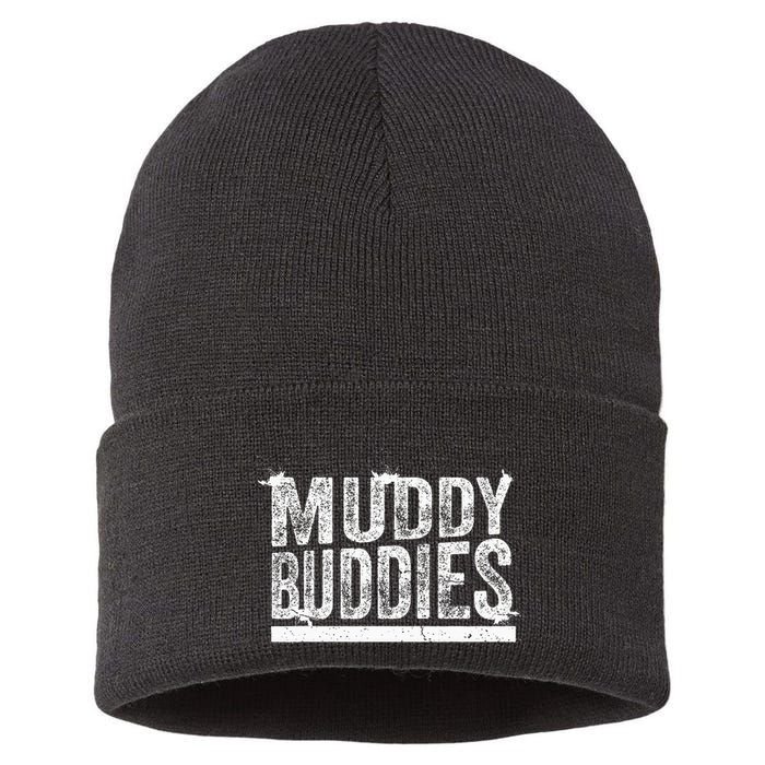 Muddy Buddies Funny Mud Runner Mudder Mud Team Sustainable Knit Beanie