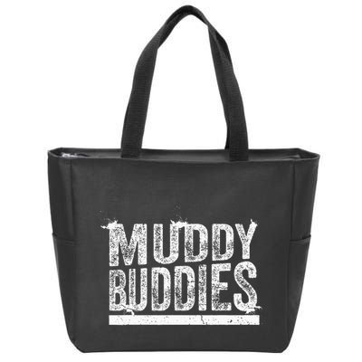 Muddy Buddies Funny Mud Runner Mudder Mud Team Zip Tote Bag
