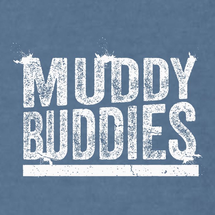 Muddy Buddies Funny Mud Runner Mudder Mud Team Garment-Dyed Sweatshirt
