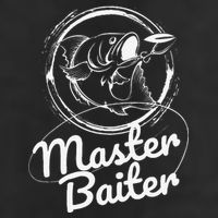 Master Baiter Fishing Funny Fish 7 Panel Mesh Trucker Snapback Hat