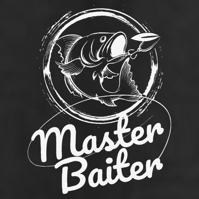 Master Baiter Fishing Funny Fish 7 Panel Mesh Trucker Snapback Hat