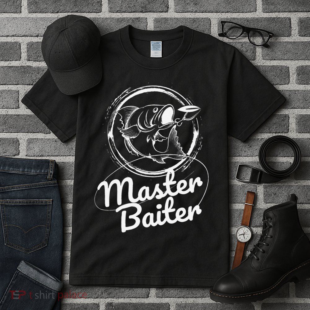Master Baiter Fishing Funny Fish Tall T-Shirt