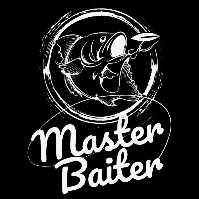 Master Baiter Fishing Funny Fish Button