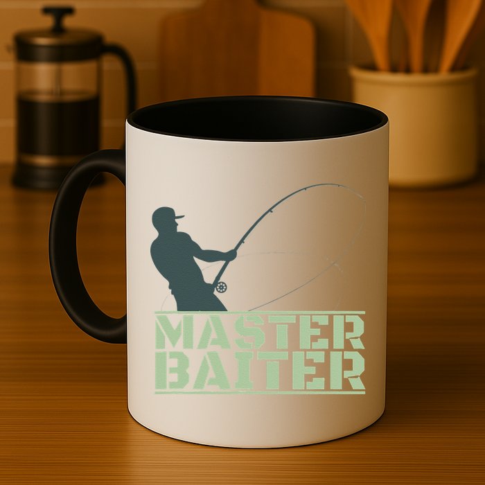Master Baiter For Fishing Funny Mug