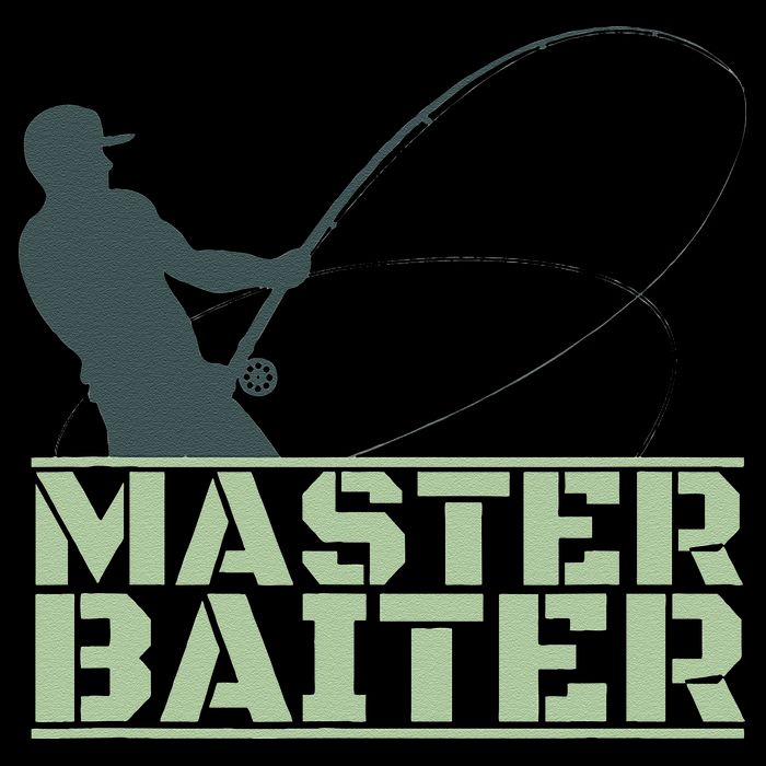 Master Baiter For Fishing Funny Drawstring Bag