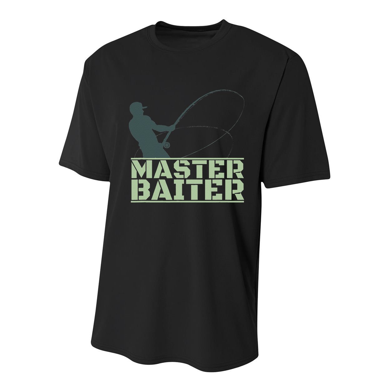 Master Baiter For Fishing Funny Youth Performance Sprint T-Shirt