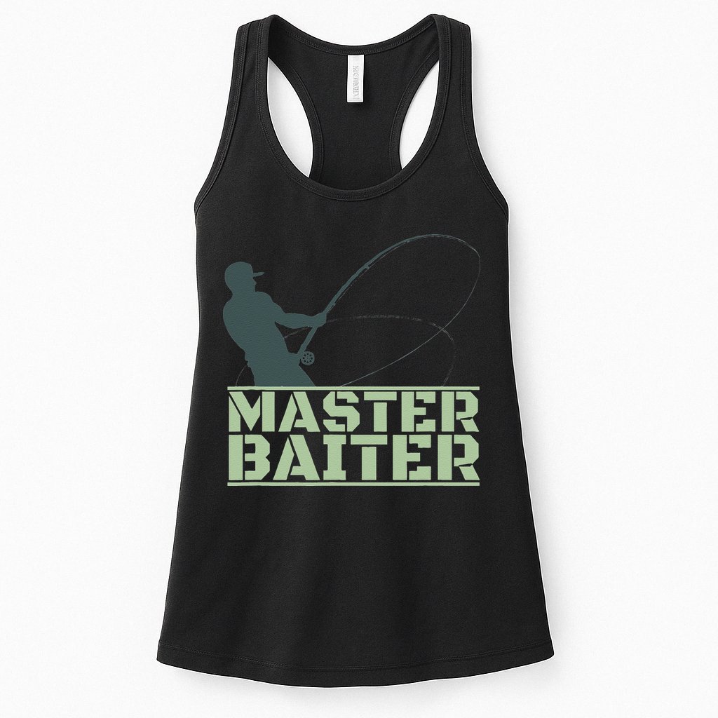 Master Baiter For Fishing Funny Womens Tank Top
