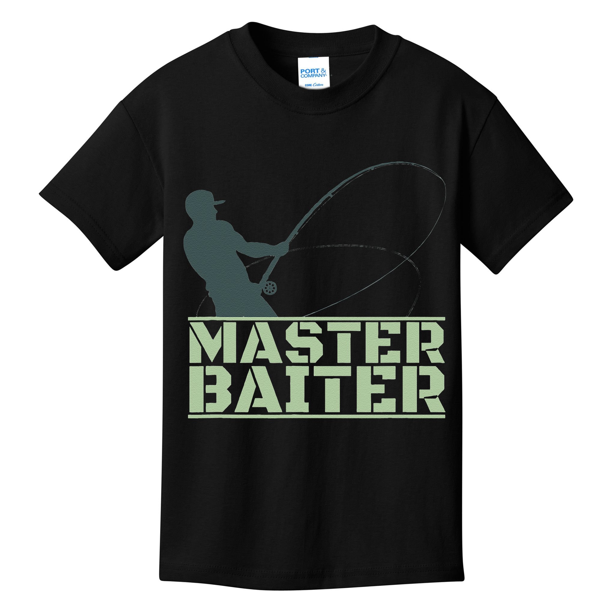 Master Baiter For Fishing Funny Kids T-Shirt