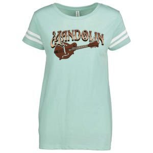 Mandolin Bluegrass Folk Music Mandolin Player Musicians Enza Ladies Jersey Football T-Shirt