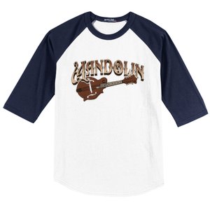 Mandolin Bluegrass Folk Music Mandolin Player Musicians Baseball Sleeve Shirt