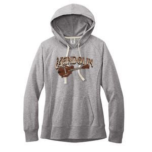 Mandolin Bluegrass Folk Music Mandolin Player Musicians Women's Fleece Hoodie