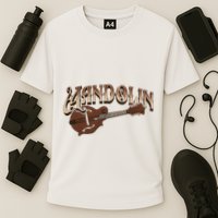 Mandolin Bluegrass Folk Music Mandolin Player Musicians Cooling Performance Crew T-Shirt