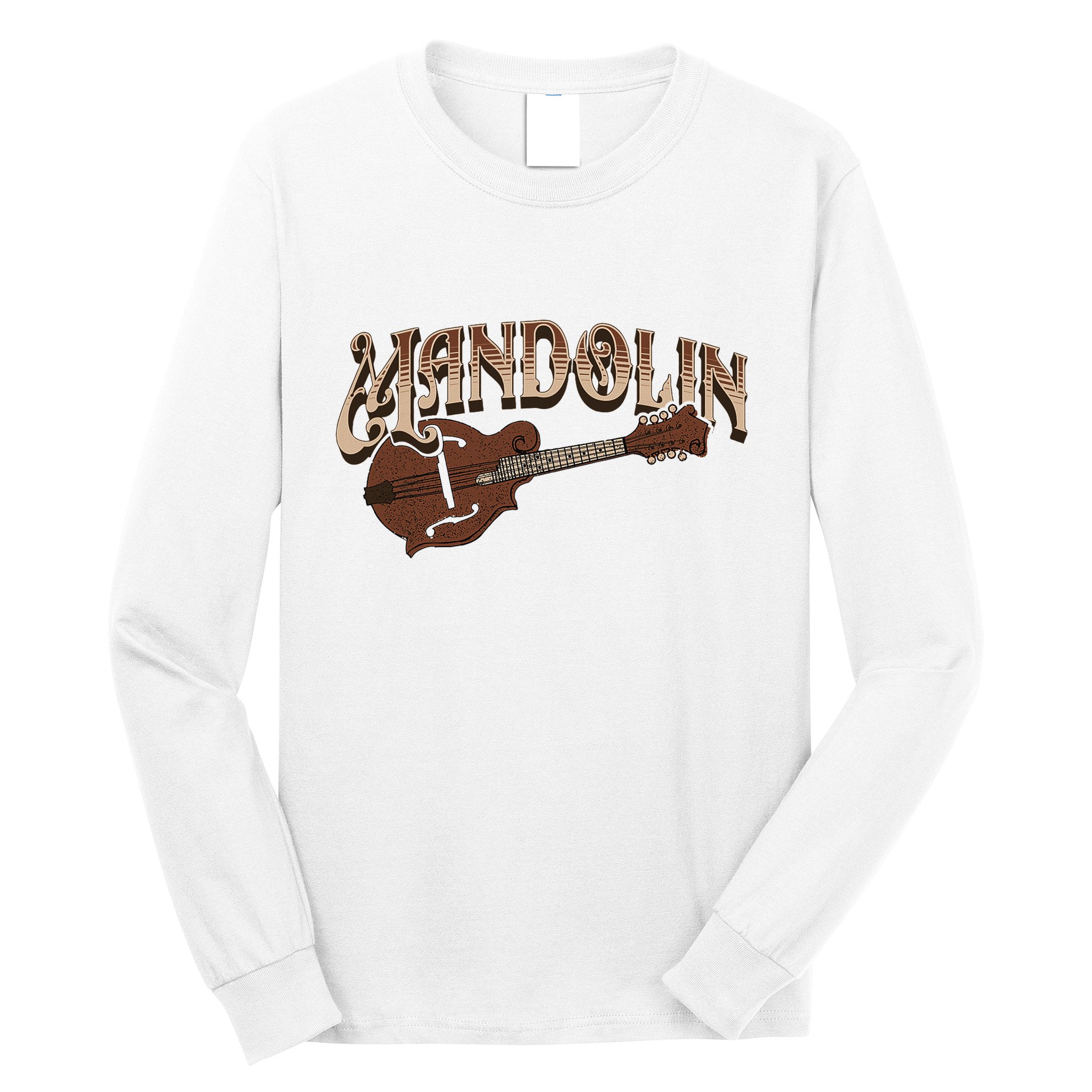 Mandolin Bluegrass Folk Music Mandolin Player Musicians Long Sleeve Shirt