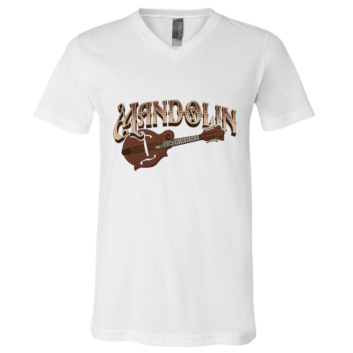 Mandolin Bluegrass Folk Music Mandolin Player Musicians V-Neck T-Shirt