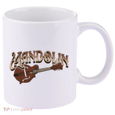 Mandolin Bluegrass Folk Music Mandolin Player Musicians 11oz C Handle Ceramic Mug