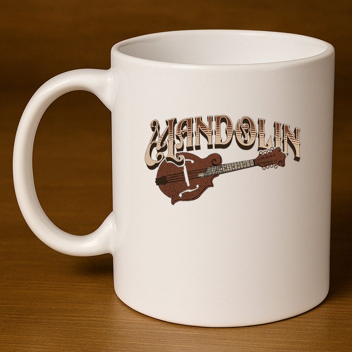 Mandolin Bluegrass Folk Music Mandolin Player Musicians 11oz C Handle Ceramic Mug