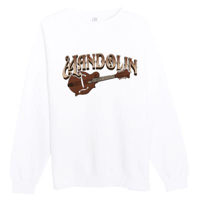 Mandolin Bluegrass Folk Music Mandolin Player Musicians Premium Crewneck Sweatshirt