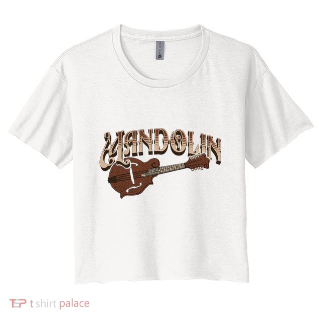 Mandolin Bluegrass Folk Music Mandolin Player Musicians Crop Top