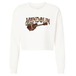 Mandolin Bluegrass Folk Music Mandolin Player Musicians Cropped Pullover Crew