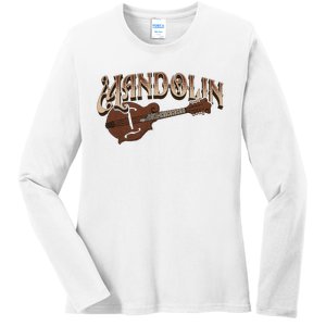 Mandolin Bluegrass Folk Music Mandolin Player Musicians Ladies Long Sleeve Shirt