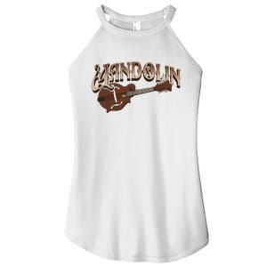 Mandolin Bluegrass Folk Music Mandolin Player Musicians Women's Perfect Tri Rocker Tank