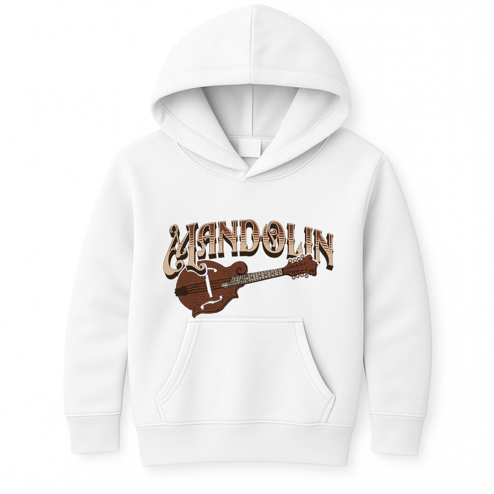 Mandolin Bluegrass Folk Music Mandolin Player Musicians Kids Hoodie