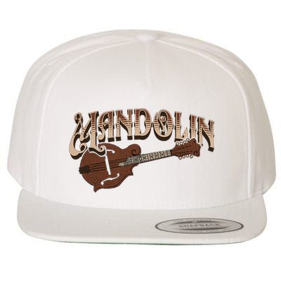 Mandolin Bluegrass Folk Music Mandolin Player Musicians Wool Snapback Cap