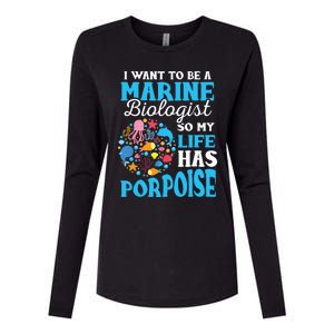 Marine Biology Future Marine Biologist Gift Saying Womens Cotton Relaxed Long Sleeve T-Shirt