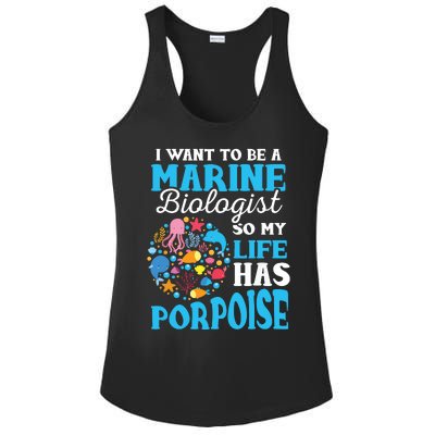 Marine Biology Future Marine Biologist Gift Saying Ladies PosiCharge Competitor Racerback Tank